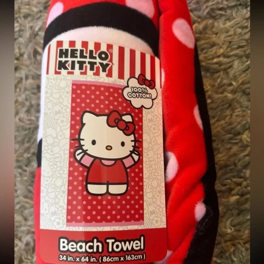 Hello Kitty beach towel nwt